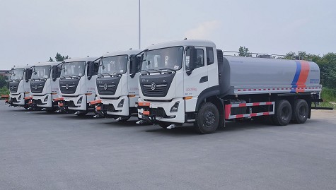 國(guó)六東風(fēng)天龍后雙橋18方灑水車批量發(fā)車圖片 國(guó)六東風(fēng)天龍后雙橋18方灑水車批量發(fā)車圖片