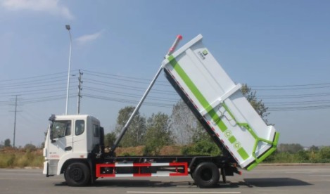 國六東風(fēng)錦程前頂加長型對(duì)接垃圾車 國六東風(fēng)錦程前頂加長型對(duì)接垃圾車