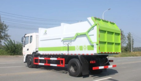 國六東風(fēng)錦程前頂加長型對(duì)接垃圾車 國六東風(fēng)錦程前頂加長型對(duì)接垃圾車